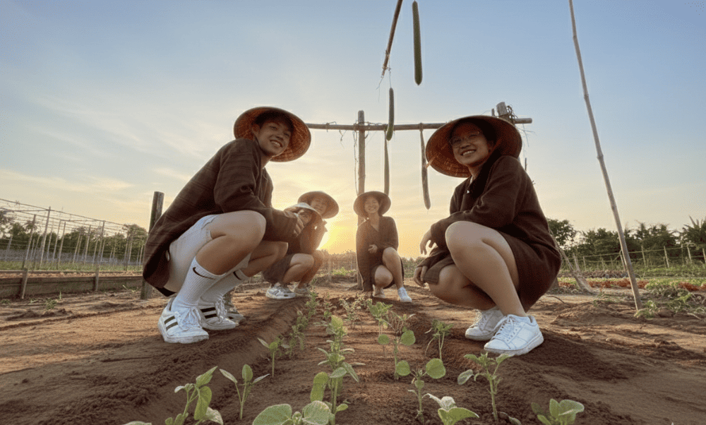 When visiting Tra Que Vegetable Village, it’s best to wear dark-colored clothing